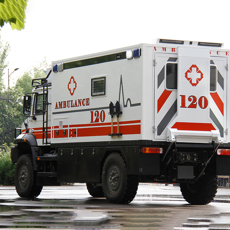 Ambulância off-road com CT